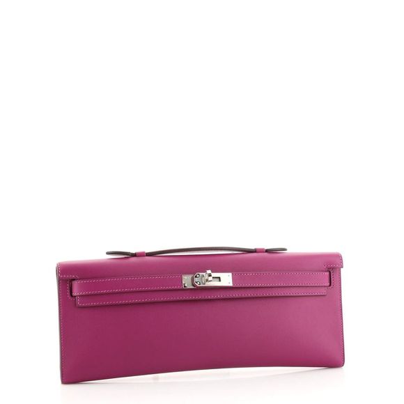 Hermes Kelly Cut Pochette Swift Purple - Picture 3 of 7
